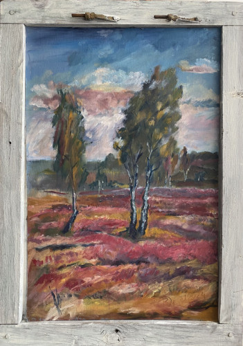 Blühende Heide zu Reicherskreuz