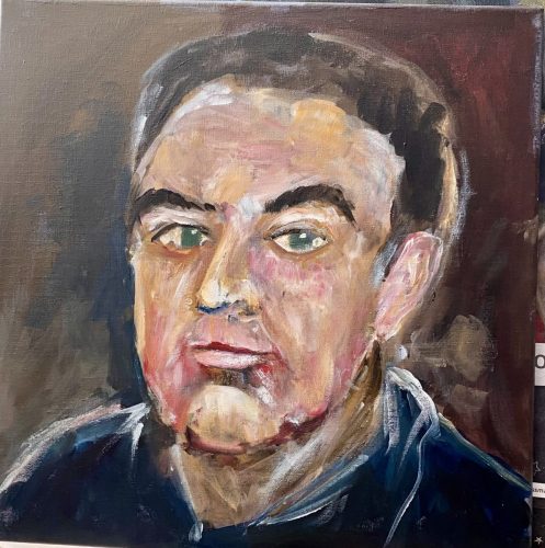 Rico40 × 40 cm, Acryl auf Leinwand